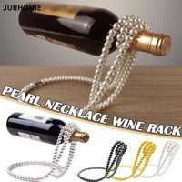 Giá Đựng Rượu JURHOMIE, Giá Đựng Chai Rượu Nổi Hình Vòng Cổ Ba Chiều, Dây Xích Kim Loại Sang Trọng Ánh Sáng Giá Rượu Vang Đỏ Trang Trí Trang Trí Nhà Cửa