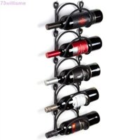 Giá Đựng Rượu WILLISME, Giá Đựng Chai Rượu Treo Tường 5 Lớp, Đa Năng Có Giá Treo Khăn Sắt Đen / Trắng Kệ Trưng Bày Rượu Phòng Tắm