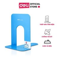 Giá dựng sách 90mm Deli, Xanh Dương - 1 đôi - E9262