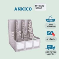 Giá đựng tài liệu 3 ngăn - File Nan 3 Ngăn Deli 9845 - giá tài liệu 3 ngăn đẹp ANKICO