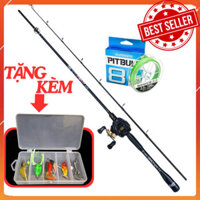 [GIÁ DÙNG THỬ] Bộ cần câu Lure máy ngang - Black Dragon S4 - Rồng Đen - Chuyên đánh cá lóc,trê,nheo,...- Fishing Dio