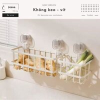 Giá đựng tỏi ớt chân không keo - ốc vít, kệ treo đựng tỏi ớt có thể di chuyển vị trí
