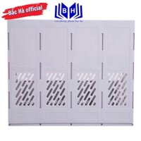 Giá Đựng tư liệu DeLi 4 ngăn/File 4 ngăn deli 9846 - Nhựa PP - màu Ghi Xám E9846