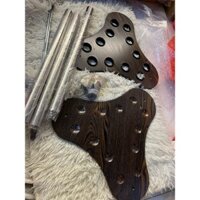 Giá gác  cơ bida đứng 12 lỗ