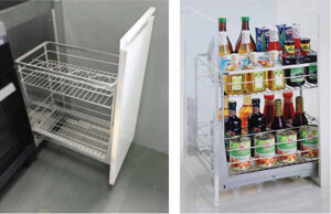 Giá gia vị Huge inox 304 bóng nan tròn H-GV1340