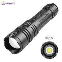 Giá giảm giá Đèn pin Led Xhp70 1500 Lumens Zoom có thể sạc lại Công suất cao Cắm trại ngoài trời Đèn pin khẩn cấp