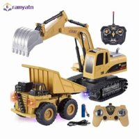 Giá giảm giá Điều Khiển Từ Xa Máy Xúc Điều Khiển Từ Xa Kỹ Thuật Xe Bánh Xích Xe Tải Đồ Chơi Mô Hình Cho Bé Trai Bé Gái Sinh Nhật Quà Giáng Quà Tặng