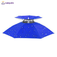 Giá giảm giá Mũ dù câu cá Hai lớp gắn trên đầu Chống gió Chống tia cực tím Tấm che nắng trên cao Mũ dù ngoài trời