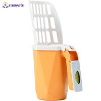 Giá giảm giá Muỗng đựng rác cho mèo có giá đỡ, Hộp đựng rác Kitty di động, Xẻng đựng rác tích hợp làm sạch cho mèo Kitty với túi đựng rác