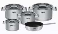 giá giảm SỐC : 2.620k - EH-CW6304 - Bộ nồi 5 chiếc (4 nồi, 1 chảo) - Inox 304