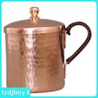 [giá giới hạn] Hammered Moscow Mule Copper Mug with Lid - Solid Copper Handcrafted Copper Mug
