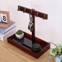 Giá Gỗ Treo Chìa Khóa Để Bàn Trang Trí Phòng Khách Sáng Tạo
