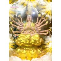 [GIÁ GỐC: 1.600.000₫] Nay gieo duyên tôn tượng Chuẩn Đề Vương Bồ Tát - Chất liệu Composite