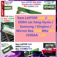 G͎I͎Á͎ ͎G͎Ố͎C͎ ✡️ Ram LAPTOP 4GB / 8GB DDR4 các hãng Hynix / Samsung / Kington / Micron Bus 3200Mhz PC4 3200AA 1.2V Dùng
