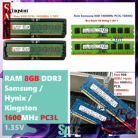 G͎I͎Á͎ ͎G͎Ố͎C͎ ✡️ Ram PC - 8GB DDR3 các hãng Kingston / Hynix / Samsung Bus 1600Mhz PC3L 12800MHz 1.35V Udimm Dùng Cho M