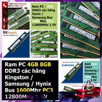 G͎I͎Á͎ ͎G͎Ố͎C͎ ✡️ Ram Samsung / Kingston / Hynix 4GB / 8GB DDR3 Bus 1600MHz PC3 - 12800 1.5V Dùng Cho PC Desktop