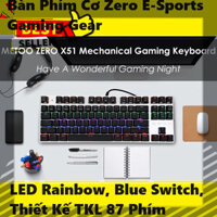GIÁ GỐC Bàn Phím Cơ Zero E-Sports Gaming Gear: Đối Tác Tin Cậy Cho Mọi Game Thủ - LED Rainbow, Blue Switch, 87 Phím