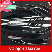 [GIÁ GỐC] BỘ TEM DÁN XE MÁY YAMAHA EXCITER 150CC RC EDITION ĐEN ZIN LOẠI 1 KHÔNG ĐẸP NHƯ HÌNH HOÀN TIỀN keo tốt, màu bền