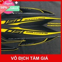 [GIÁ GỐC] BỘ TEM DÁN XE MÁY YAMAHA EXCITER 150CC RC EDITION VÀNG ĐEN ZIN LOẠI 1 KHÔNG ĐẸP NHƯ HÌNH HOÀN TIỀN