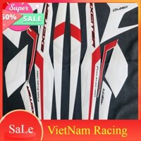 [GIÁ GỐC] BỘ TEM RỜI ZIN 3 LỚP DÁN XE MÁY EXCITER 150CC MÀU TRẮNG ĐỎ