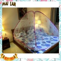 [GIÁ GÔC] Mùng chụp tự bung 1m4 x 2m - HỒNG HOA