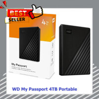 GIÁ GỐC Ổ cứng di động HDD 2.5 inch WD My Passport 4TB Portable USB 3.2 New Chính Hãng 100% - Fullbox ổ kích thước n