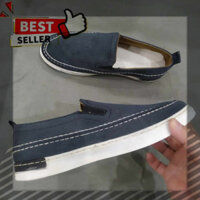 GIÁ GỐC SALE - Giày Lười Vải Nam Slip-on mã G17 khâu viền Phong Cách Cá Tính Bền Đẹp thời trang dễ phối đồ