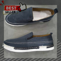 GIÁ GỐC SALE - Giày Lười Vải Nam Slip-on mã G17 khâu viền Phong Cách Cá Tính Bền Đẹp thời trang