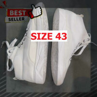 GIÁ GỐC SALE - H117 ẢNH THẬT - Giày Thể Thao Nam Vải TRẮNG Mã G24 Cao Cổ Thời Trang dễ phối đồ LẺ SIZE 43