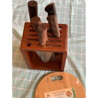 (GIÁ GỐC TẠI XƯỞNG) Hộp dắt dao bằng gỗ BAMVINA - Gía cài dao nhiều ngăn tiện lợi