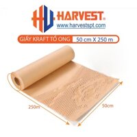 (GIÁ GỐC TẬN XƯỞNG) Giấy gói hàng-Giấy tổ ong chống sốc Harvest - Khổ 50- Bảo Vệ Môi Trường Thay Thế Xốp - Bong Bóng Khí