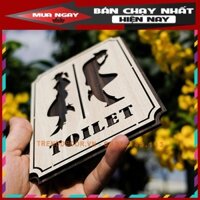 [GIÁ GỐC] Tranh gỗ treo tường_Bảng toilet, phòng vệ sinh,WC F05_CRN_01 Trenddecor
