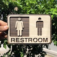 [GIÁ GỐC] Tranh gỗ treo tường_Bảng toilet, phòng vệ sinh,WC F08_CRN_01 Trenddecor