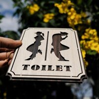 [GIÁ GỐC] Tranh gỗ treo tường_Bảng toilet, phòng vệ sinh,WC F05_CRN_01