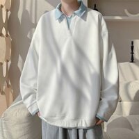 Giả Hai Mảnh Henry Cổ Áo Nam Mùa Xuân Cao Cấp Áo Khoác Rời Ruffian Đẹp Trai Cổ Áo Chui Đầu Top / Đính Hạt 253.2