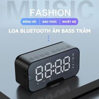 [Giá hạt rẻ] Loa Bluetooth Himiso kiêm đồng hồ, nhạc FM, đo nhiệt độ, có khe cắm thẻ nhớ và cổng 3.5