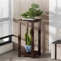 Giá hoa kết hợp mô phỏng tường hai lớp dày bằng sắt, giá hoa kiểu Trung Quốc hiện đại, đơn giản.