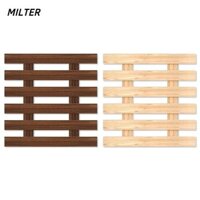 Giá hoa MILTER, Khay đựng chậu hoa treo DIY, Hàng rào trang trí tường bằng gỗ nguyên khối đơn giản Trang trí phòng khách