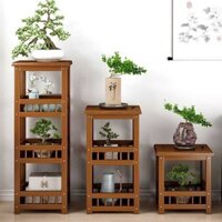 Giá Hoa Trong Nhà, Phòng Khách Bằng Gỗ, Bồn Hoa Đơn Giản, Nhiều Tầng, Giá Treo Hoa, Ban Công Nhiều Thịt.