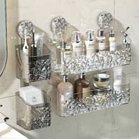 Giá Hút Cốc Vệ Sinh Kệ Phòng Tắm Không Đục Lỗ Bồn Cầu Chân Đế Treo Giỏ Treo Tường Giá Để Đồ Treo Tường