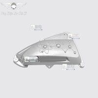 [Giá Hủy Diệt] - 3796 Ốp Pô E Xe Vision 2021 - 2025 Xi Inox, Mạ Crom