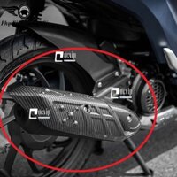 [Giá Hủy Diệt] - 3809 Ốp Pô Xe Vision 2021 - 2025 Carbon