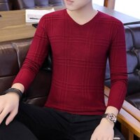 [Giá hủy diệt] Áo len nam Hàn Quốc cổ tim, chất len mềm mịn và mát không phai màu - Ting_Ting Store