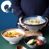 (Giá Hủy Diệt) Bát sứ Nhật Bản, bát ramen lớn gia dụng, bát cơm, bát phở, bộ đồ ăn sáng tạo, bát mũ
