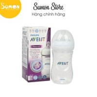 [GIÁ HỦY DIỆT] Bình sữa Philips Avent Natural 260ml chính hãng cho trẻ từ 1 tháng tuổi trắng, có hộp, chống sặc