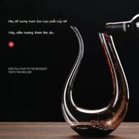 (Giá Hủy Diệt) Bộ bình rượu vang đỏ Burgundy cao cấp, bộ ly uống rượu và ly thủy tinh pha lê gia đì