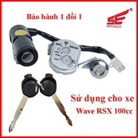 🔥🔥GIÁ HỦY DIỆT🔥 Bộ ổ khóa xe máy WAVE RSX đủ dòng loại 2 cạnh thương hiệu SE