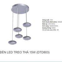 [Giá hủy diệt] [Có sẵn] [Siêu Sale] Đèn treo trần thả 5 LED Duhal DTD803
