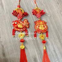 [Giá Hủy Diệt]  Dây cá với túi tiền  Tài Lộc dùng trang trí ngày tết đecor quán cafe siêu đẹp ạ , hàng loại 1