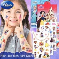 (Giá Hủy Diệt) Disney Frozen Bạch Tuyết Trẻ Em Hình Dán Xăm Không Độc Hại Hình Dán Xăm Trẻ Em Bé Gá